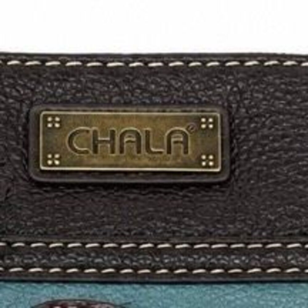 Chala Sea Life Crossbody Phone Purse Teal Sand Dollar Starfish Shell Bag - Picture 5 of 6